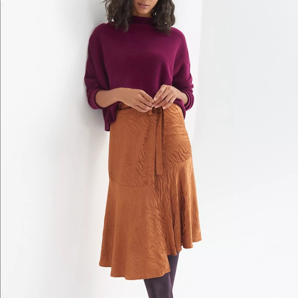 Anthropologie | TAMRA JACQUARD MIDI SKIRT | Sz 12 - Picture 1 of 4
